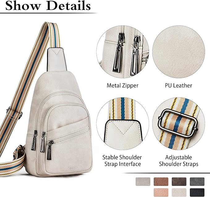 Sling Bag Crossbody Bags for Women Small Cross Body Bag Fanny Packs Chest Sling - Image 5