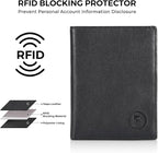 Polare Luxury RFID Blocking Leather Passport Holder Travel Wallet - Image 2