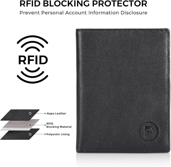 Polare Luxury RFID Blocking Leather Passport Holder Travel Wallet - Image 2