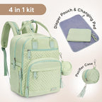 iniuniu Diaper Bag Backpack, 4 in 1 kit Large Unisex Baby Bags - Image 2