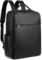 MASINTOR 15.6 inch PU Leather Laptop Backpack Purse by MASINTOR
