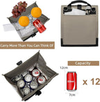 SUNNY BIRD Insulated Lunch Bag Rolltop Lunch Box Tote Bag - Image 3