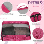 5 Pcs Packing Cubes for Suitcase Large Travel Cubes Carry on Luggage Organizer - Image 3