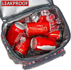 FlowFly Double Layer Cooler Insulated Lunch Bag Adult Lunch Box Large Tote Bag - Image 3