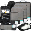 BAGAIL 4 Set/6 Set/8 Set Compression Packing Cubes Travel Accessories by BAGAIL