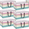Clear Storage Bags with Zipper, 2 Pack Large Moving Bags Heavy Duty Extra Large by ACNUSIK
