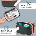 Toiletry Bag Kit Set: Hanging Travel Toiletry Bag + 311 TSA Cosmetic Liquid Bag - Image 7