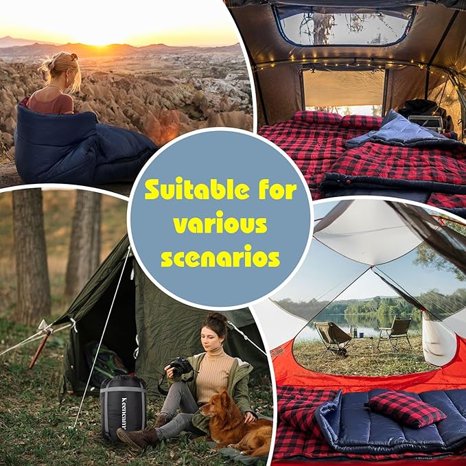 0 Degree Sleeping Bag Cotton Flannel Winter Cold Weather - Image 6