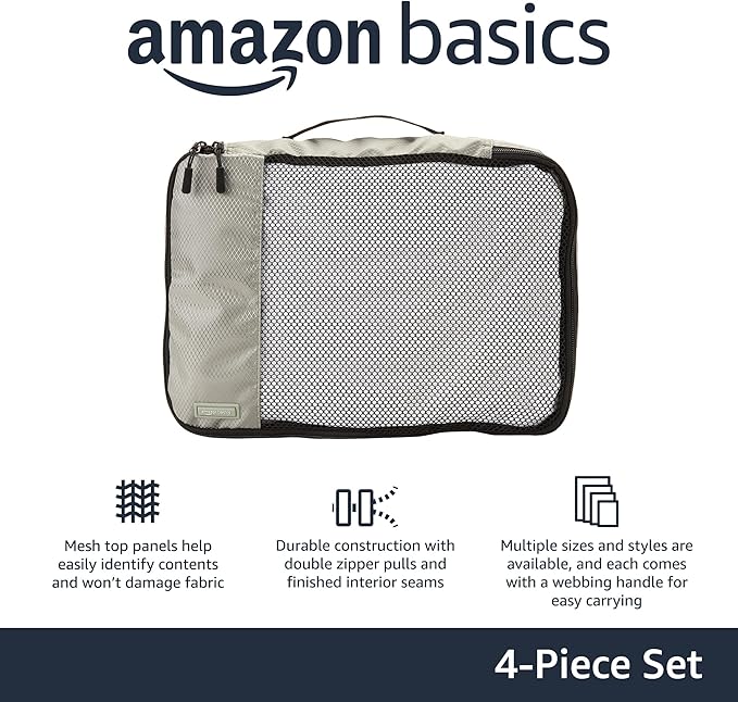 Amazon Basics 4 Piece Packing Cubes - Image 2