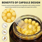 dewyhour Deep Vitamin C Golden Capsule Face Cream, Lightweight Face Moisturizer, Smoothing & Firming, Brightening Glow, Improves Appearance of Uneven Tone, Korean Skincare, For Dry Skin