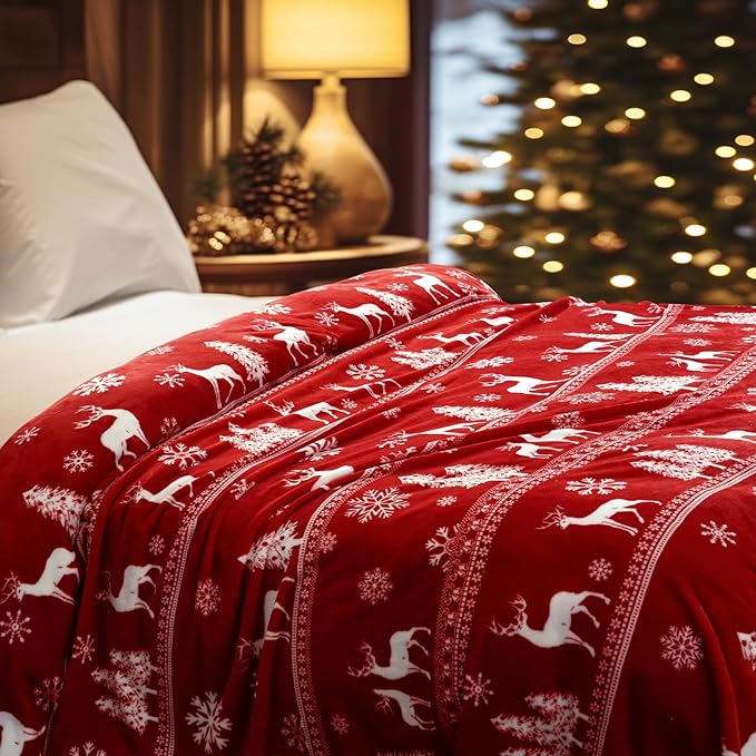 PHF Printed Fleece Blanket Twin Size, No Shed No Pilling Ultra Soft Plush Cozy - Image 5