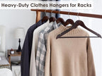StorageWorks Wooden Hangers 30 Pack, Wood Coat Hanger - Image 4