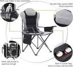 2 Pack Camp Chairs for Heavy People, Outdoor Folding Camping Chairs - Image 4