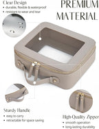 Popvibe Clear Makeup Bag Travel Cosmetic Case Transparent Toiletry Bag - Image 3