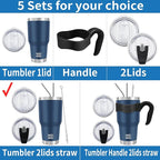 WETOWETO 30 oz Tumbler Stainless Steel Vacuum Insulated Coffee Cup Double Wall - Image 2