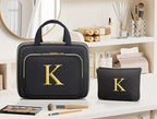 Gifts for Women, Initial Toiletry Makeup Bag Hanging Cosmetic Organizer - Image 9