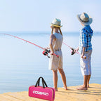 ODDSPRO Kids Fishing Pole Pink, Portable Telescopic Fishing Rod and Reel Combo - Image 6