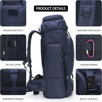 Hiking Backpack for Men 70L/100L Camping Backpack Military Rucksack Molle 3 - Image 6