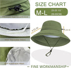 Sun Hats for Women Men UV Protection Wide Brim Bucket Hat - Image 5