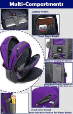 ProEtrade Backpack Bookbag for College Laptop Travel, Fit Laptop Up to 15.6 inch - Image 2