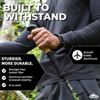 Cascade Mountain Tech Lightweight Aircraft-Grade Aluminum Trekking Poles - Image 2