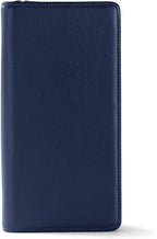 Leatherology Navy Blue Travel Zip Organizer Wallet, Passport Holder, RFID - Image 5