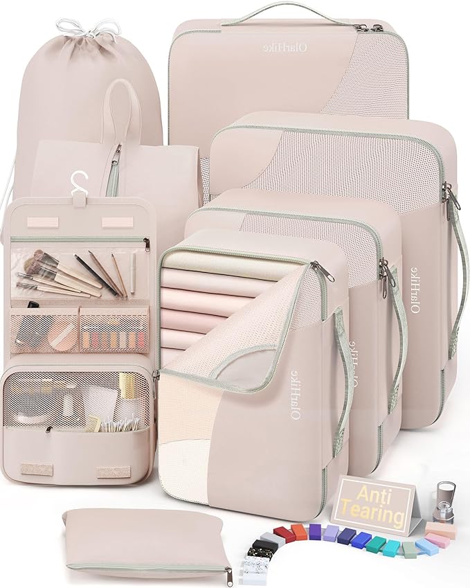 10 Set/8 Set Packing Cubes for Travel, Gifts for Women Mom, Anti-Tearing by OlarHike