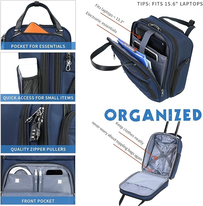 KROSER Carry On Underseat Multi-functional, 16-inch Underseater Lightweight - Image 4