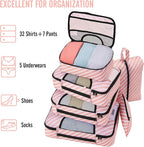 Veken 8 Set Packing Cubes for Travel Essentials, Suitcase Organizer Bags in 4 - Image 5