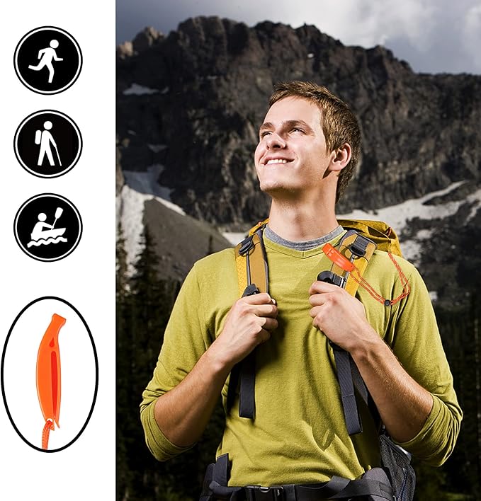 JULBEAR 6PCS Safety Survival Whistles - Image 5
