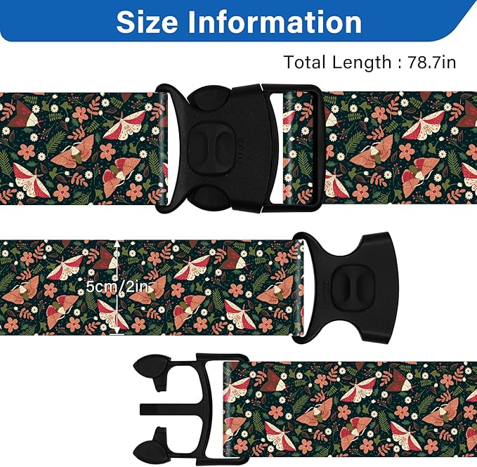 2 Pack Luggage Straps for Suitcases, Adjustable Travel Belt - Image 3