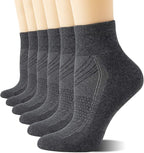 CS CELERSPORT 6 Pairs Women's Running Ankle Socks Athletic Sport Socks Cushioned by CSCELERSPORT