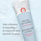 First Aid Beauty - Pure Skin Face Cleanser, Effectively Removes Makeup, Dirt, and Impurities, Gentle Cleanser Leaves Skin Soft & Supple, Safe for Sensitive Skin, Fragrance Free, 2 oz