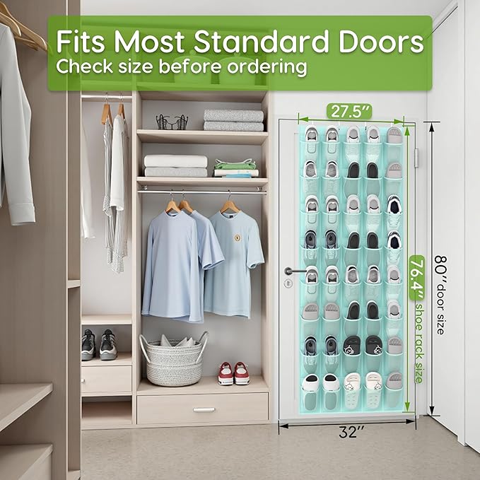 Unjumbly Over the Door Shoe Organizer - Image 4
