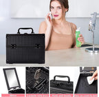 Makeup Train Case, Portable Makeup Case - Image 6
