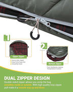 KingCamp Sleeping Bag for Adults, Cold Weather & Warm Extra Wide Big & Tall XL - Image 4