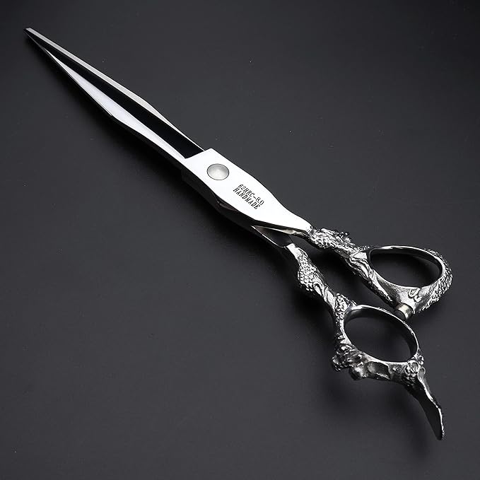 Professional Japanese Hair Scissors - 440C Stainless Steel/Rose Razor Edge (8 Inch Flat)