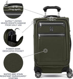 Travelpro Platinum Elite Softside Expandable Carry on Luggage, 8 Wheel Spinner - Image 6
