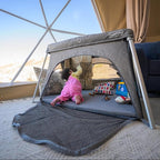HARPPA Travel Crib with Comfy Mattress, Lightweight Portable Crib Requires No - Image 2