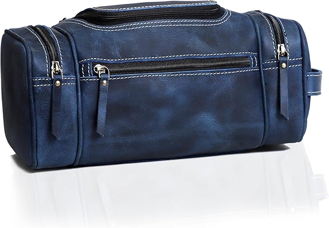 VC VINTAGE COUTURE Leather Toiletry Bag - Image 6