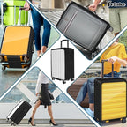 Yotako Upgraded Zippered Transparent PVC Suitcase Cover, No Disassembly - Image 7