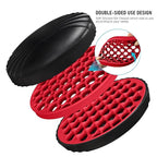 PARAO-Silicone Curling Brush,Magic Wave Afro Comb,Two Sides InterchangeTwist Tool,Hair Curler Brush For Men Women Boy Girl,2-Piece Set（Red）