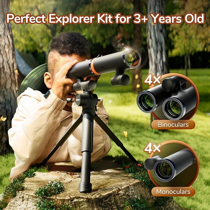 Science Can Binoculars for Kids & Beginners - 3 in 1 Portable Telescope - Image 5