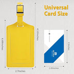 8 Pack Leather Luggage Travel Bag Tags by Travelambo - Image 2