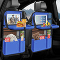 Car Backseat Organizer with tableTray & 9 Storage Pockets by Oneyus