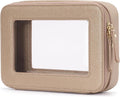 Popvibe Clear Makeup Bag Travel Cosmetic Case Transparent Toiletry Bag by POPVIBE