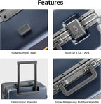 LEVEL8 Carry On Luggage Airline Approved Zipperless - Image 8