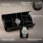 Bey-Berk Milani Leather Watch Roll - Image 3