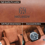 Watch Roll Travel Case for Men and Women: 3 Watch Travel Roll - Image 3