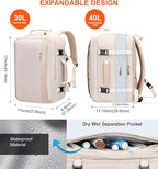 PIJUSHI Travel Backpack for Women Expandable Carry on Luggage Backpack Airline - Image 4